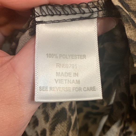 Sheer Leopard Blouse - Picture 8 of 11